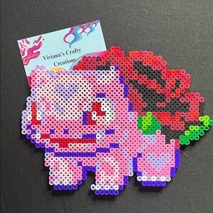 Valentines Bulbasaur Perler Bead Art